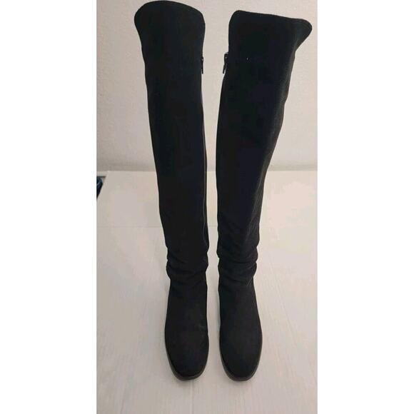 Navyboot Switzerland Over The Knee Boot Women 40 9 Black Suede Leather Tall - Picture 2 of 11